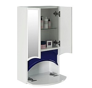 Зеркальный шкаф MIXLINE РАДУГА 522951 46 синий купить в интернет-магазине сантехники Sanbest