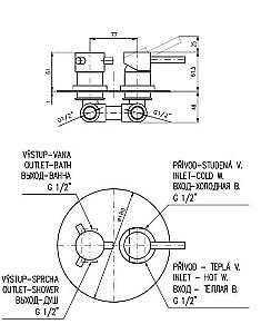 Смеситель для душа Rav-Slezak SEINA SE986KCMAT купить в интернет-магазине сантехники Sanbest