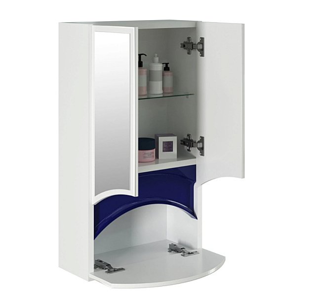 Зеркальный шкаф MIXLINE РАДУГА 522951 46 синий купить в интернет-магазине сантехники Sanbest