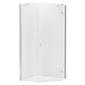 Душевой уголок NEW TRENDY NEW AZURA K-0561/K-0564 100x80 стекло прозрачное/профиль хром купить в интернет-магазине Sanbest