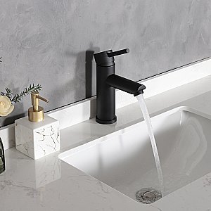 Смеситель для раковины Gid Berlin SS080-BM-K черный матовый купить в интернет-магазине сантехники Sanbest