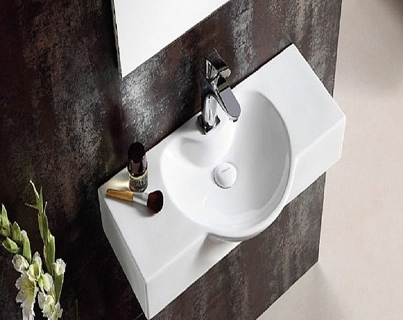 Раковина Ceramalux N 70 STR4280C белая купить в интернет-магазине Sanbest