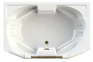 Ванна акриловая Радомир Конкорд 180х120 комплект бронза купить в интернет-магазине Sanbest