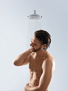 Верхний душ Hansgrohe Crometta 160 1jet Белый 26577400 купить в интернет-магазине сантехники Sanbest