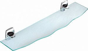 Стеклянная полка для ванной WONZON & WOGHAND PORTO, Хром (WW-1701) купить в интернет-магазине сантехники Sanbest