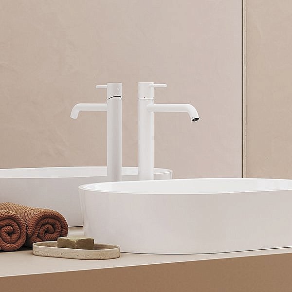 Смеситель для раковины Ravak Espirit X070237 белый вильвет купить в интернет-магазине сантехники Sanbest