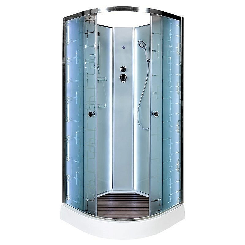 Душевая кабина DTO ЕМ1510 N LED 100х100 купить в интернет-магазине Sanbest