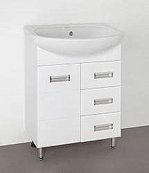 Тумба под раковину Style Line Ирис 65 белая купить в интернет-магазине сантехники Sanbest