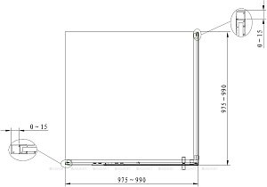 Душевой угол Aquanet Ideal AE-AXC10MZ-S-С 100x100 купить в интернет-магазине Sanbest