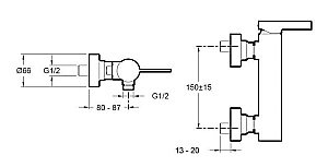 Смеситель для душа Jacob Delafon STILLNESS E12779-4-CP купить в интернет-магазине сантехники Sanbest