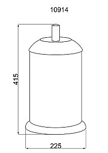 Мусорное ведро Boheme Murano Cristal 10914-CRST-CH купить в интернет-магазине сантехники Sanbest