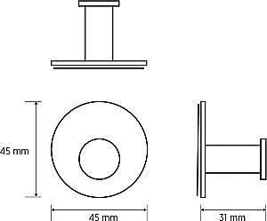 Крючок Bemeta EASY 163106361 хром купить в интернет-магазине сантехники Sanbest