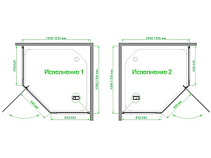 Душевой уголок Royal Bath RB 110TR-C-CH 110х110 стекло матовое/профиль хром купить в интернет-магазине Sanbest