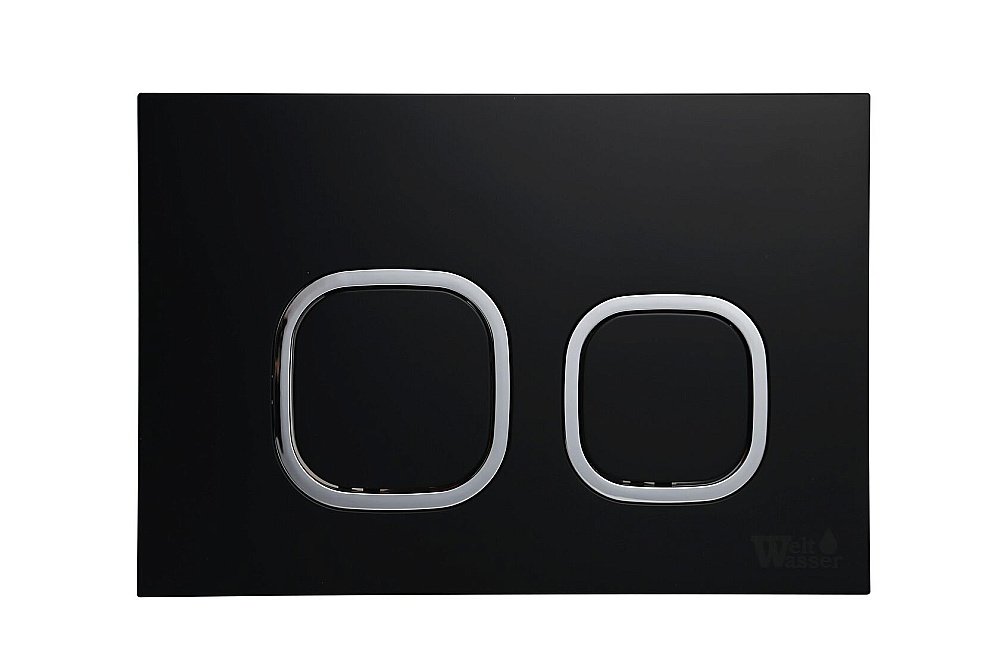 Комплект унитаза WeltWasser AMBERG 404 + GELBACH 002 MT-BL + AMBERG RD-BL кнопка черная купить в интернет-магазине Sanbest