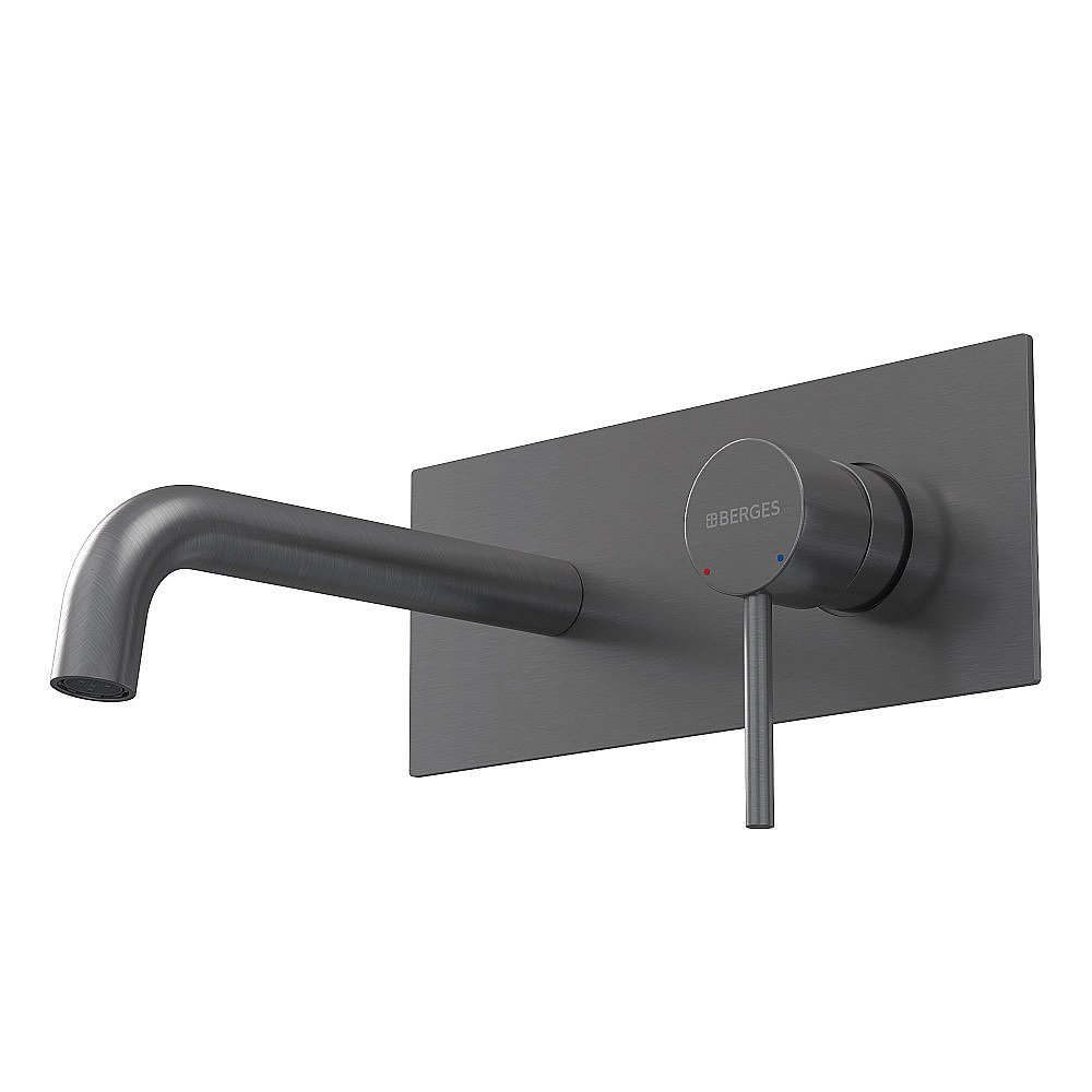 Смеситель для раковины BERGES VENTAS R 076015 оружейная сталь купить в интернет-магазине сантехники Sanbest
