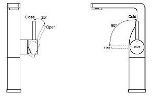 Смеситель для раковины Bravat ARC F16061K-A2-ENG купить в интернет-магазине сантехники Sanbest