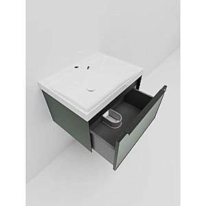 Тумба с раковиной La Fenice Simpla 60 FNC-01-SIM-G-60 серо-зеленая матовая для ванной в интернет-магазине Sanbest