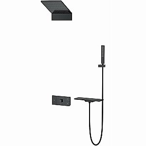 Душевая система Vincea Futura VSFW-2F11TMB черная матовая купить в интернет-магазине сантехники Sanbest