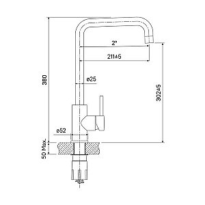 Смеситель для кухни IDDIS Kitchen Line K05STL0i05 купить в интернет-магазине сантехники Sanbest