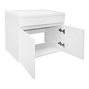 Тумба с раковиной подвесная Loranto Serenada CS00096723 60 белая для ванной в интернет-магазине Sanbest