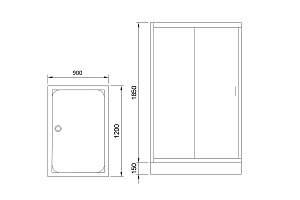 Душевой уголок Royal Bath HP-C-CH 120х90 купить в интернет-магазине Sanbest