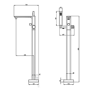 Инсталляция для унитаза Azario AZ-8010-1000 купить в интернет-магазине сантехники Sanbest