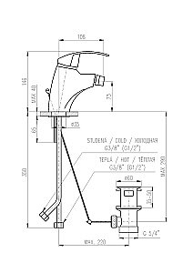 Смеситель для биде Rav-Slezak MISSISSIPPI MS045.5K купить в интернет-магазине сантехники Sanbest