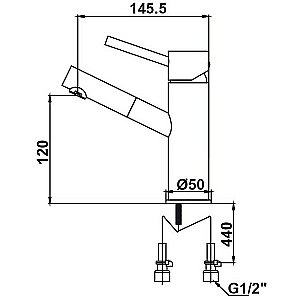 Смеситель для раковины Kaiser Merkur 26011 купить в интернет-магазине сантехники Sanbest