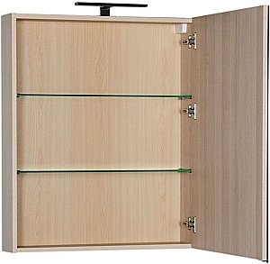 Зеркальный шкаф Aquanet Алвита 70 ясень коимбро купить в интернет-магазине сантехники Sanbest