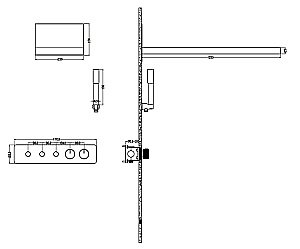 Душевая система Boheme Fusion 131-CR хром купить в интернет-магазине сантехники Sanbest