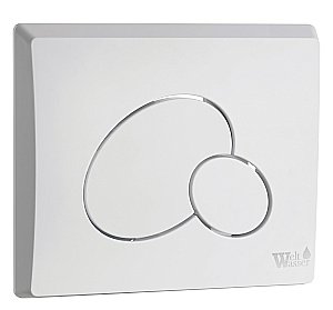 Унитаз подвесной WeltWasser MARBERG 410 + MERZBACH 043 GL-WT + MAR 410 RD GL-WT белый глянцевый, безободковый, с крышкой микролифт, слив-торнадо, с инсталляцией и белой глянцевой кнопкой купить в интернет-магазине Sanbest