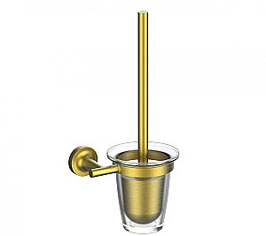 Туалетный ершик в комплекте WONZON & WOGHAND SIMPLE, Брашированное золото (WW-6529-BG) купить в интернет-магазине сантехники Sanbest