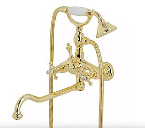 Смеситель для ванны с поворотным изливом Migliore Prestige золото купить в интернет-магазине сантехники Sanbest