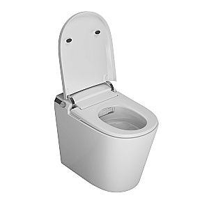 Унитаз приставной Grossman Smart GR-PR-5702 белый глянцевый, с крышкой микролифт купить в интернет-магазине Sanbest