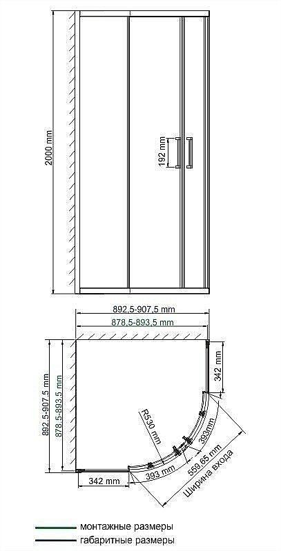 Душевой уголок WasserKRAFT Dill 61S01 90x90 купить в интернет-магазине Sanbest