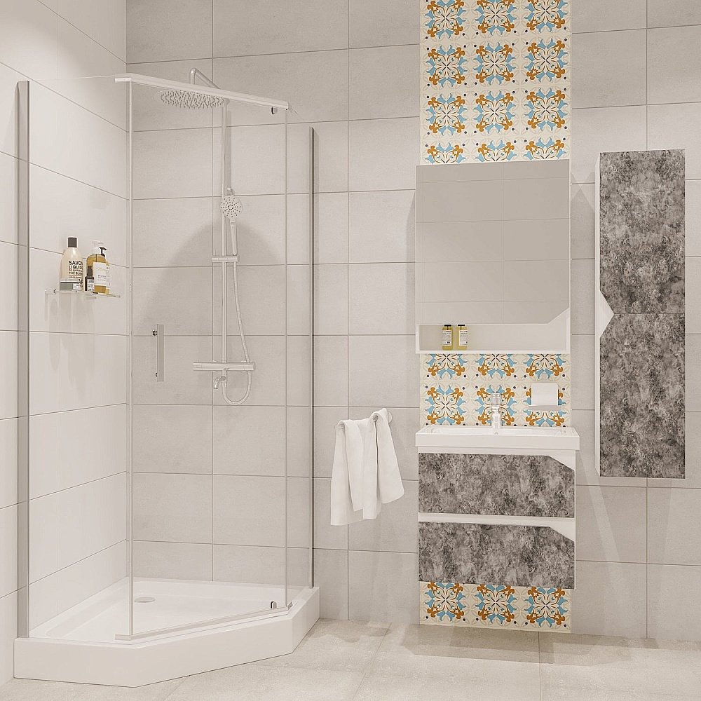 Душевой уголок Niagara "Nova" NG-6634-08, прозрачный, распашная дверь, алюминиевый профиль купить в интернет-магазине Sanbest