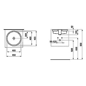 Раковина Laufen Living City 8.1343.8.000.155.1 белая купить в интернет-магазине Sanbest