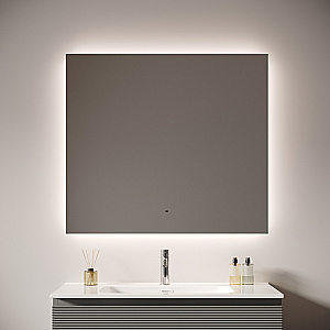 Зеркало с подсветкой Sancos Square 2.0 SQ2.900 90х70 в ванную от интернет-магазине сантехники Sanbest