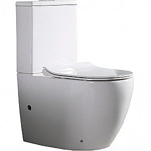 Унитаз напольный Ceramalux NS-2176 белый с бачком, с крышкой микролифт купить в интернет-магазине Sanbest