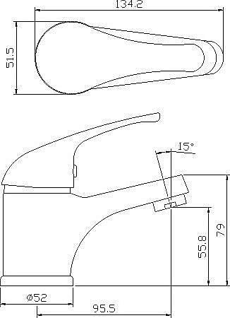 Смеситель для раковины Rossinka Y Y40-11 купить в интернет-магазине сантехники Sanbest