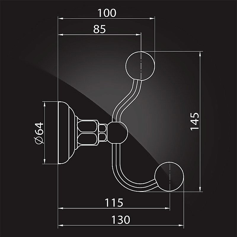 Крючок Elghansa PRAKTIC Chrome Accessories PRK-120 купить в интернет-магазине сантехники Sanbest