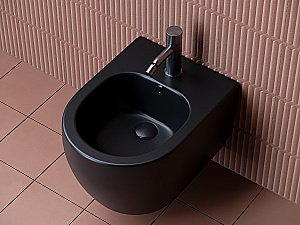 Биде подвесное Ceramica Nova PLAY CN3002MB черное купить в интернет-магазине Sanbest