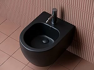 Биде подвесное Ceramica Nova PLAY CN3002MB черное купить в интернет-магазине Sanbest