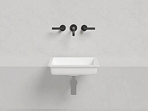 Раковина врезная снизу столешницы Salini MAREA 07 1802207M 42 из искусственного камня S-Stone, белая матовая купить в интернет-магазине Sanbest