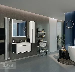 Шкаф - колонна Roca Aneto белый для ванной в интернет-магазине сантехники Sanbest