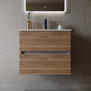 Тумба с раковиной Sancos Urban UR80EG дуб галифакс для ванной в интернет-магазине Sanbest