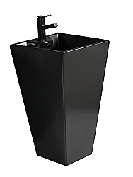 Раковина напольная WeltWasser Leerbach 10000013339 черная матовая купить в интернет-магазине Sanbest