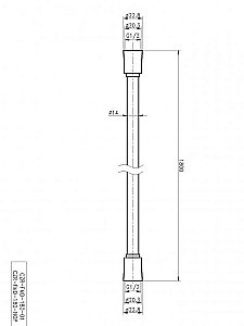Душевой шланг Cezares CZR-FMD-180-NOP купить в интернет-магазине сантехники Sanbest