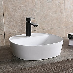 Раковина накладная CeruttiSpa 40 CR0075 белая купить в интернет-магазине Sanbest