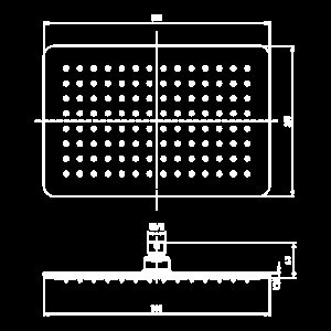 Верхний душ Elghansa Overhead shower MQ-732-White белый купить в интернет-магазине сантехники Sanbest